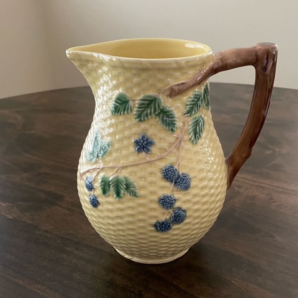 Vintage Tiffany & Co. Majolica Blackberry 
Water Pitcher